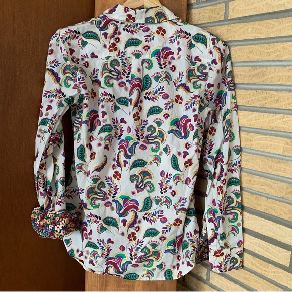 Talbots floral button down - Picture 4 of 5